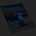 Obraz podświetlany górski krajobraz leśny, 30 LED, 30 x 40cm