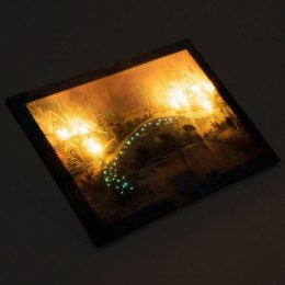 Podświetlany obraz świąteczny pejzaż, 8 diod LED, 30 x 40 cm