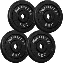 MOVIT® 4x waga 5,0 kg, żeliwo