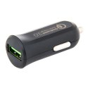 AVACOM, Ładowarka samochodowa usb, CarMAX, 12-24V, 3.6-12V, 2000-3000mA, do ładowania telefonów komórkowych i GPS, czarna