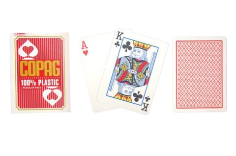 Karty pokerowe Copag Regular 2 rogi czerwone