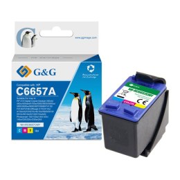 G&G kompatybilny ink / tusz z C6657A, HP 57, CMY, 18ml, ml NH-R6657C/M/Y, dla HP DeskJet 450 serie/5500/5550/5652, Photosmart 10