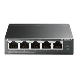 TP-LINK switch TL-SG1005LP PoE(4- porty), 1000Mbps, auto MDI/MDIX