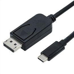 Kabel USB (3.1), USB C M- DisplayPort M, 1m, czarny, plastic bag, 4K2K@60Hz