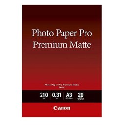 Canon Photo paper premium matte, foto papier, matowy, biały, A3, 210 g/m2, 20 szt., 8657B006, atrament