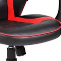 Gamingowy dla dzieci fotel Red Fighter C6, czarno-czerwony, + mikrofon Marvo MIC-02, PROMO
