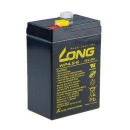 Long akumulator kwasowo-ołowiowy F1 dla UPS, EZS, EPS, 6V, 4.5Ah, PBLO-6V004,5-F1A