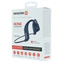 SWISSTEN Bezprzewodowe słuchawki bluetooth Bone conduction, mikrofon, regulacja głośności, niebieska, sport typ bluetooth