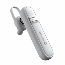 SWISSTEN Bluetooth headset caller / słuchawka bluetooth regulacja głośności, biała, bluetooth