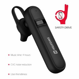 SWISSTEN Bluetooth headset caller / słuchawka bluetooth regulacja głośności, czarna, bluetooth