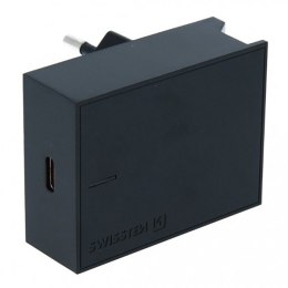 Zasilacz / sieciowy adapter SWISSTEN 25W, 1 port, USB-C, kabel USB-C, biały