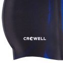 Czepek pływacki silikonowy Crowell Multi Flame czarno-niebieski kol.01