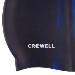 Czepek pływacki silikonowy Crowell Multi Flame czarno-niebieski kol.01
