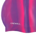 Czepek pływacki silikonowy Crowell Multi Flame fioletowo-różowy kol.05