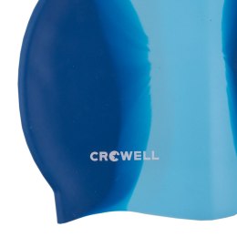 Czepek pływacki silikonowy Crowell Multi Flame granatowo-niebieski kol.04