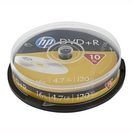 HP DVD-R, DME00026-3, 4.7GB, 16x, cake box, 10-pack, bez możliwości nadruku, 12cm, do archiwizacji danych