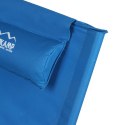 Leżak plażowy składany z zagłówkiem niebieski