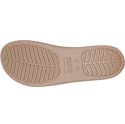 Sandały damskie Crocs Brooklyn Low Wedge fioletowo-beżowe 206453 5PV