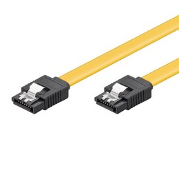 Kabel do dysku twardego SATA, SATA M- SATA M, 0.5m, żółty, Logo, blistr, 6 Gb/s