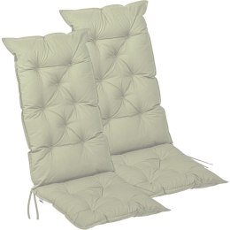 STILISTA Zestaw 2 poduszek na krzesła, 125 x 50 cm, kremowy