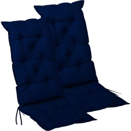 STILISTA Zestaw 2 poduszek na krzesła, 125 x 50 cm,niebieski
