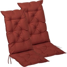 STILISTA Zestaw 2 poduszek na krzesła, 125 x 50 cm, terakota
