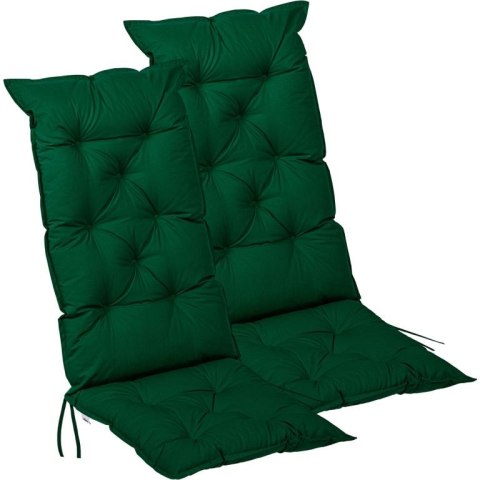 STILISTA Zestaw 2 poduszek na krzesła, 125 x 50 cm, zielony