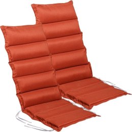 STILISTA Zestaw 2 poduszek na krzesła, terakota / szary