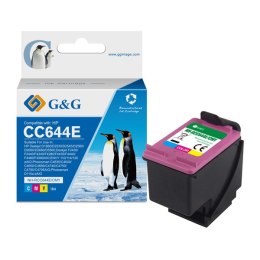 G&G kompatybilny ink / tusz z CC644EE, HP 300XL, black, 18ml, ml NH-RC644C/M/Y, dla HP Deskjet D1660, Deskjet D1663, D2500, D253