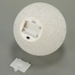 Świecąca LED kula , biała, 15 cm, na baterie, 3 szt