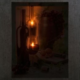 Obraz podświetlany - wino, 2 diody LED, 30 x 40 cm