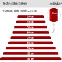 Stilista Półka ścienna, zestaw 2 szt, 70 cm, biały połysk