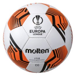 Piłka nożna Molten UEFA Europa League biało-pomarańczowa F5U1710-12