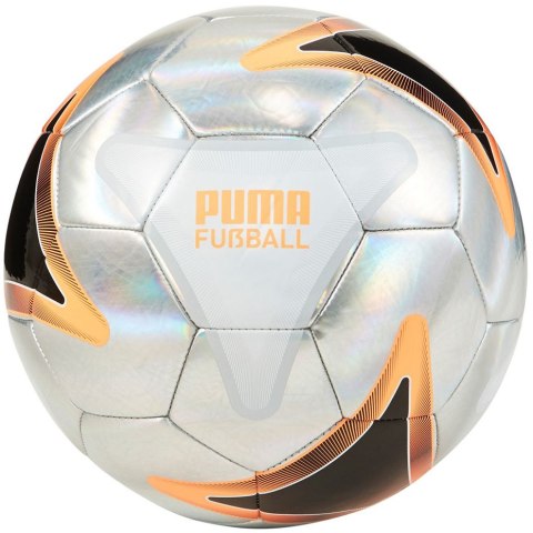 Piłka nożna Puma Street srebrno-pomarańczowo-czarna 83698 02