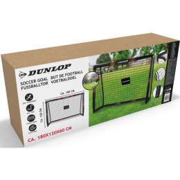 Bramka do piłki nożnej z siatką 180x120x60 Pro tech Dunlop