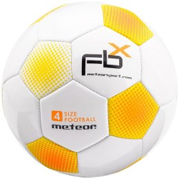 Piłka nożna Meteor FBX 4 biała 37007