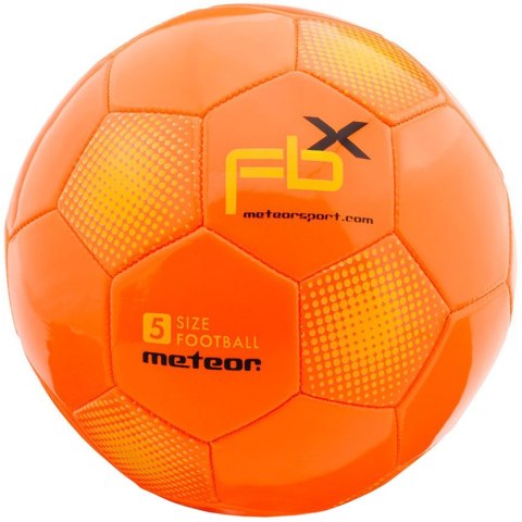 Piłka nożna Meteor FBX 5 pomarańczowa 37002