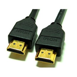 Video Kabel HDMI M - HDMI M, HDMI 1.4 - High Speed with Ethernet, 2m, pozłacane złącza, czarna, Logo, blistr